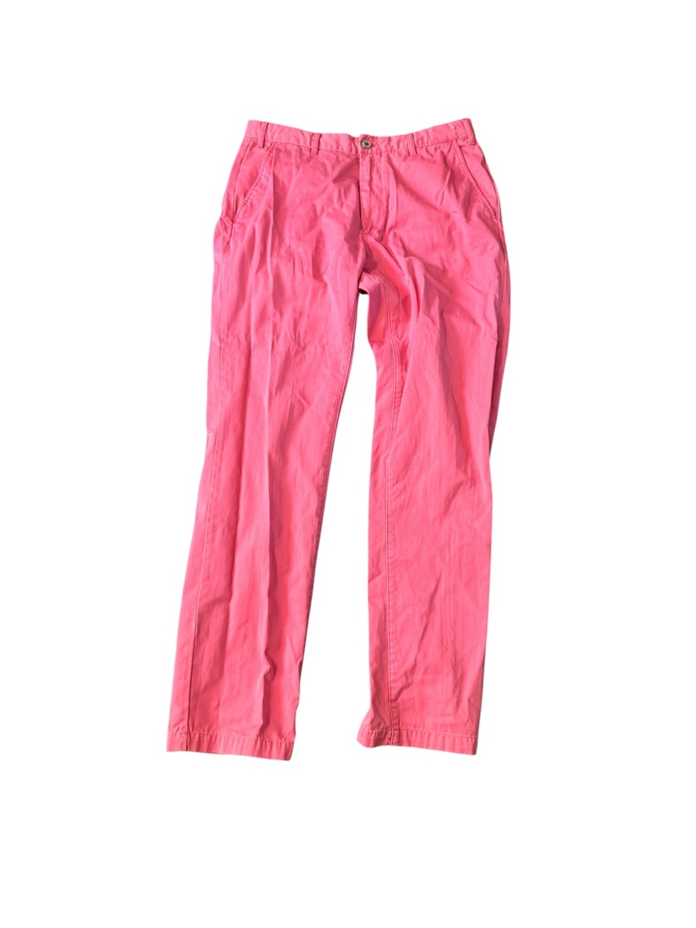 GANT Men's Chinos W34 L34 Pink Salmon New Haven Regular Fit Cotton Trousers
